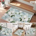 thumbnail image 5 of 2x3 Ft Entryway Area Rug, White Floral Kitchen Rug Runner Washable Floor Mat, Cottagecore Blooms Flower Spring Botanical Non Slip Indoor Door Mat Throw Carpet for Bathroom Living Room Bedroom, 5 of 8