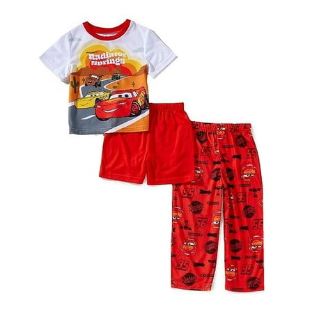 Disney Cars Radiator Springs 3-Pc Character Toddler Boy's Character Pajama Set, Size 4T