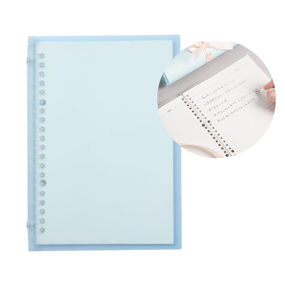 PP Cover for Notebook File Folder 6 Holes Ring Binder Spiral A5 Refillable 