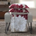 thumbnail image 4 of Helena Burgundy Reversible Oversize Quilt / Bedspread Set, 4 of 4