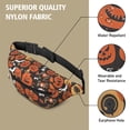thumbnail image 5 of Fanny Pack Autumn Halloween Pumpkin Pattern Waist Pack Bag,Running Cross Bag,Waterproof Large Fanny Packs for Women Men for Travel Running Hiking Cycling, 5 of 6