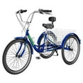 thumbnail image 6 of Lilypelle Adult Tricycle 7 Speed Adult Trikes 20-Inch,3 Wheel Bikes,Bike Seat with Backrest,Low Step-Through Aluminum Frame,Cargo Basket,Blue, 6 of 14