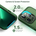 thumbnail image 5 of Designed for iPhone 13 Pro Case, [Support Magsafe] Soft Silicone Slim Anti-Scratch Case for iPhone 13 Pro 6.1 inch, Green, 5 of 12