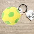 thumbnail image 2 of Llavero colgante de peluche con forma de balón de fútbol, 2 of 6