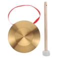 thumbnail image 1 of 1Set Mini Gongs Tambourine Cymbals Chinese Traditional Percussion Instrument With Wooden Mallet, 1 of 8