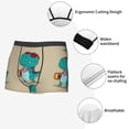 thumbnail image 3 of Yiaed Cool Dino Playing Skateboard Print Men's Soft Cotton Boxer Shorts Breathable Boxers Underwear Moisture-Wicking Underwear Stretch Boxer Briefs for Man-X-Large, 3 of 5