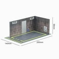 thumbnail image 6 of LeeQinersw 2x 1/24 Car Model Toy Cars Diorama Parking Lot Backdrop Parking Space Simulation GrayWallWhiteFloor, 6 of 8
