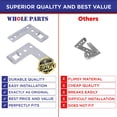 thumbnail image 7 of Whole Parts Dishwasher Mounting Bracket Set (Black) Part # 00170664 - Replacement & Compatible With with Some Bosch, Thermador and Kenmore Dishwashers, 7 of 7