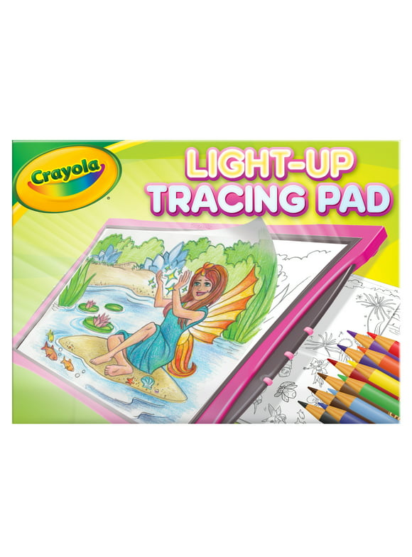 Crayola Light Up Tracing Pad, Pink, Toys, Gifts for Girls & Boys, Child