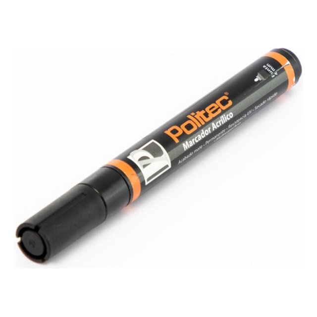 Marcador Acrilico Politec Serie 300 4Mm Negro