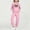 Pink, variant on Piuwrlz Teen Sweatsuits Sets Girls Two Piece Jogger Set Pocket Round Neck Sweats and Sweatpants Blue Size 9 Years
