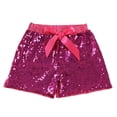 thumbnail image 5 of Hessimy Girls Flowy Shorts Butterfly Shorts for Kids with Pocket Athletic Shorts Running Shorts for Girls(Hot Pink,0-1 Years), 5 of 8