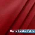 thumbnail image 5 of XWZO Farmhouse Red Valance Curtain for Kitchen, Room Darkening Rod Pocket Short Curtains for Bathroom, Window Toppers Cafe Curtain 1 Panel, W42 x L12, Red, 5 of 7