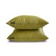 thumbnail image 5 of Funda de almohada lumbar decorativa HomeCentric, color verde oliva, paquete de 2, 30 x 60 cm (12 x 24 pulgadas). Funda de almohada rectangular lisa y lisa de seda artística, estilo moderno liso -, 5 of 5