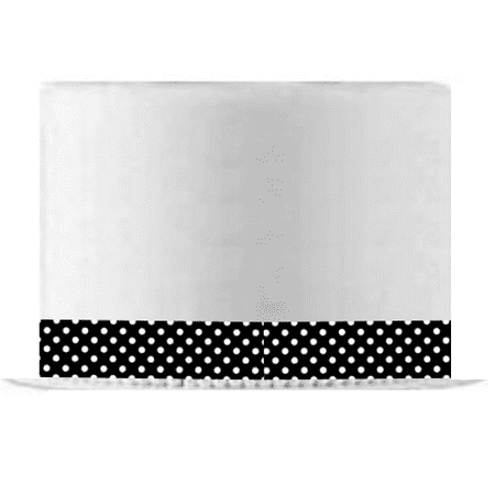 Black And White Polka Dot Edible Cake Decoration Ribbon 6 Slim