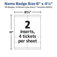 thumbnail image 6 of Avery Name Badges with Lanyards, 6" x 4.25", 75 Total (8521), 6 of 7