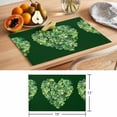 thumbnail image 6 of St. Patrick's Day Placemats Set of 12, Lucky Irish Shamrock Non-Slip Place Mats Washable Table Mats for Kitchen Dining Table Decorations Indoor/Outdoor, 6 of 9