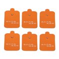 thumbnail image 1 of Snap Electrode Pad - 10pcs Reusable Replacement Patches for TENS Massager (Orange), 1 of 23