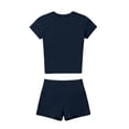 thumbnail image 5 of Hurxie Womens Two Piece Lounge Sets Casual Summer Outfits 2 Piece Short Matching Clothing Set Navy,S, 5 of 5