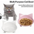 thumbnail image 5 of Cat Food Bowl Elevated Cat Bowl Ergonomic Cat Food Dish anti Vomiting Raised Cat Food Bowl Non Slip for Cats Dogs Summer Gift, 5 of 7
