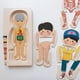 thumbnail image 2 of Rompecabezas de cuerpo humano de madera Montessori para niños y niñas, juguetes educativos de anatomía, juguetes de órganos, regalo para niños y niñas, 2 of 4