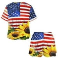 thumbnail image 3 of 4th of July Print Women'S Pajamas Set Summer Sleepwear Sets 2 Piece Lounge Set, 3 of 7