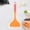 A003Orange, variant on Silicone Spatula, Wide mouth Tamagoyaki Turner, 1 Pack Non-stick Orange Cooking Spatula, Heat Resistant Pancake Omelet Egg Fry Pan Scraper for Kitchen Cooking