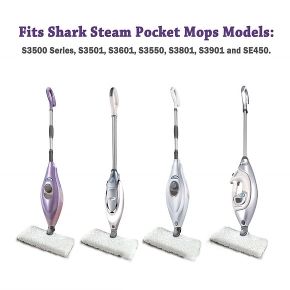 JUNWELL Steam Pocket Mop Hard Floor Cleaner with Rectangle and Triangle Mop Head Natural Powerful Steam Easy Maneuvering Triangle & Rectangle Washable Pads Quick Drying