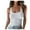 White, variant on Timegard Womens Tank Tops Ribbed U Neck Sleeveless Shirts Slim Comfy Summer Casual Going out Tops Basic Tee