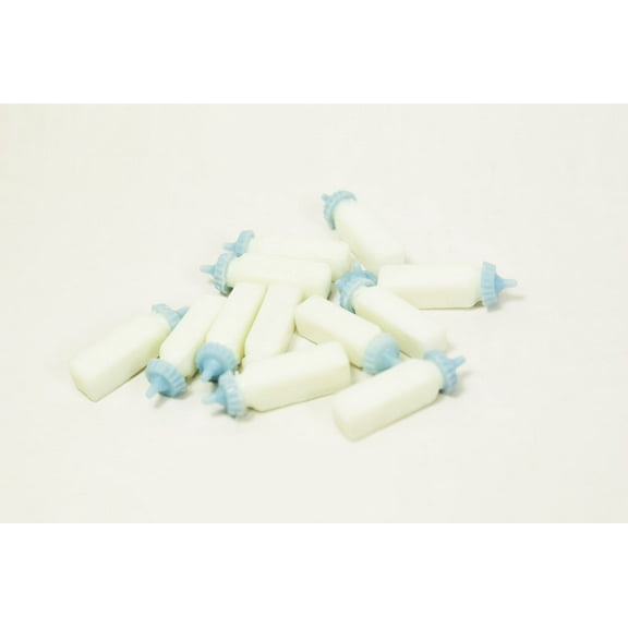 1" Plastic Milk Bottle Baby Shower Charm Game Party Decoration Favors Blue 144pcs/pkg