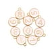 thumbnail image 4 of Número 0-9 de aleación mixta DIY pendiente llavero suministros para manualidades accesorio decorativo elegante superficie lisa de moda de doble Rosa Sunnimix Encantos de letras de esmalte, 4 of 8