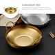 thumbnail image 4 of Olla de cocina Wok de acero inoxidable Olla de cocina portátil de metal con asas dobles, 4 of 8