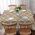 thumbnail image 3 of Khaki Moroccan Table Cloth Waterproof Tablecloths, Boho Retro Country Abstract Geometric Grid Tablecloth Dining Table Cover for Kitchen Party Tabletop Outdoor, Rectangle Tablecloth 60x102 Inch, 3 of 9