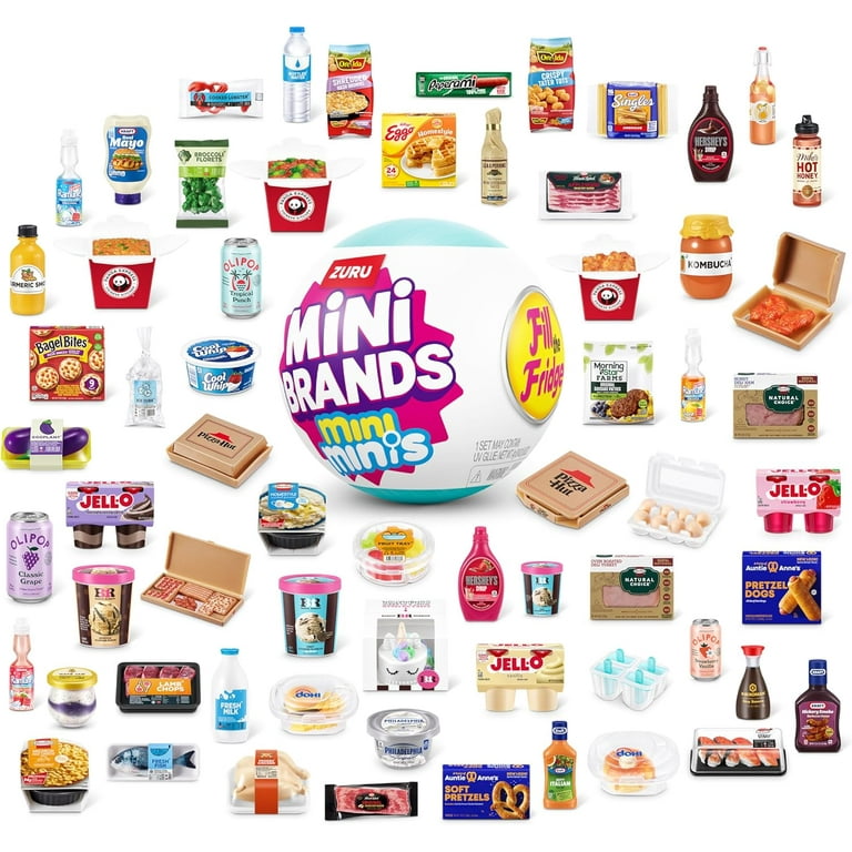 Mini Brands Fill the Fridge Playset (Assorted) Plus 2 S1 Mini
