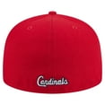 thumbnail image 4 of Men's New Era Red St. Louis Cardinals Overlap 59FIFTY Fitted Hat, 4 of 6