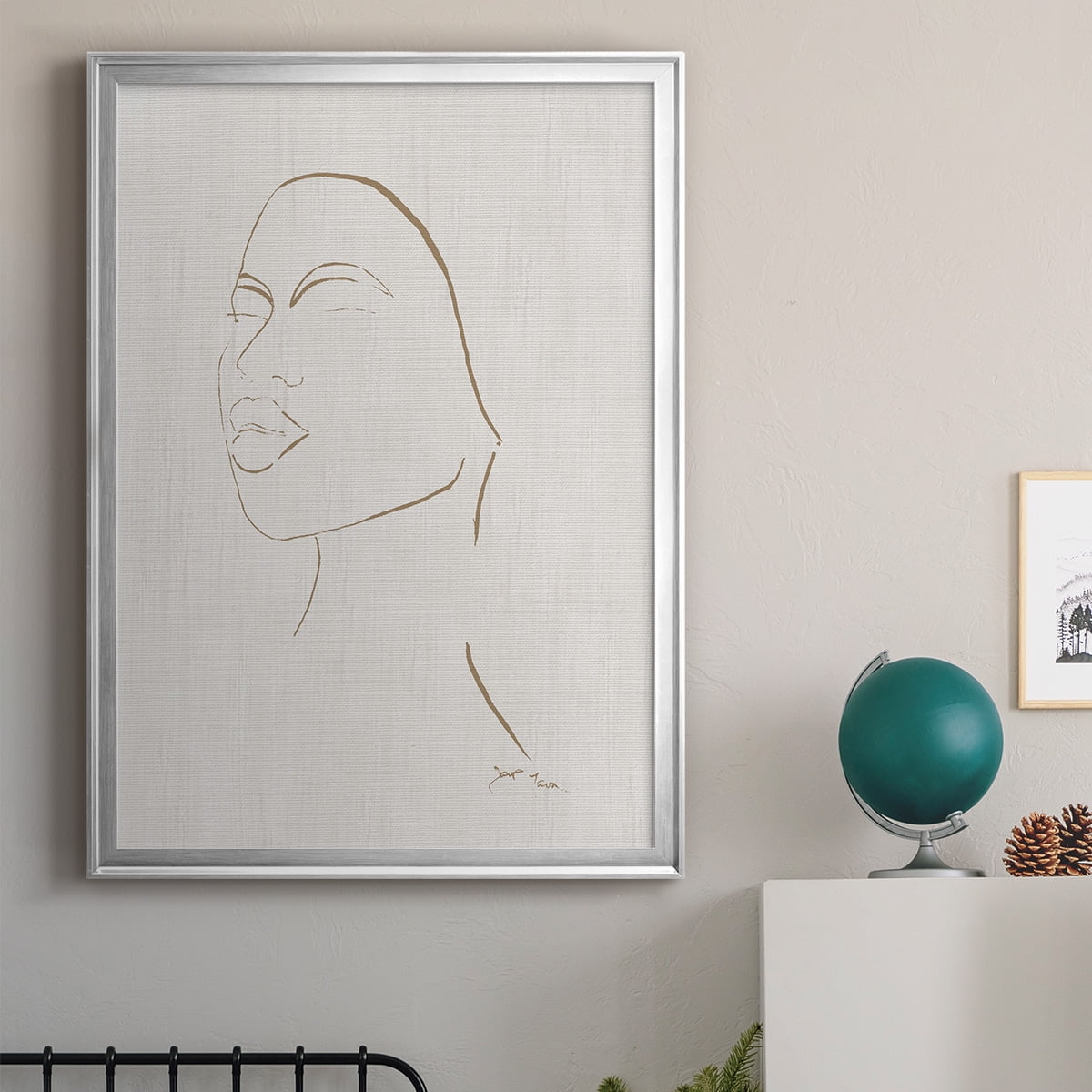 Portrait Sketch II Premium Framed Print - Ready to Hang