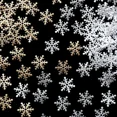 thumbnail image 5 of 300 piezas de copos de nieve navideños de 2 cm, confeti, adornos para árbol de Navidad, decoraciones navideñas para el hogar, suministros de decoración para tartas y fiestas de invierno, 5 of 5