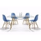 thumbnail image 1 of Comdeor Cristal Rectangular para 4 Personas Sillas Oslo Azul, 1 of 8