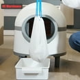 thumbnail image 6 of Pefilos 70L Self Cleaning Cat Litter Box for Multiple Cats, App Control/Odor Removal Automatic Cat Litter Box Includes Trash Bags and Strainer, White, 6 of 7
