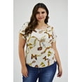 thumbnail image 1 of Blusa manga corta Roman Fashion /Tallas Extras, 5523 (Beige) beige 42 Roman Fashion BL-JON-5523-BEIGE, 1 of 7