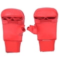 thumbnail image 3 of Slatcetga A Pair of Boxing Gloves Karate Hand Protector 

with Thumb Protector for Martial Arts Sports Game TrainingRed L, 3 of 8