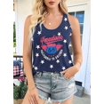 thumbnail image 4 of Camiseta Sin Mangas con la Bandera Estadounidense para Mujer, Camisetas Sin Mangas del 4 de Julio para Mujer, Camisetas Patrióticas con la Bandera de EE UU, Chaleco Azul 3 XXL, 4 of 5