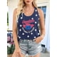 thumbnail image 4 of Camiseta Sin Mangas con la Bandera Estadounidense para Mujer, Camisetas Sin Mangas del 4 de Julio para Mujer, Camisetas Patrióticas con la Bandera de EE UU, Chaleco Azul 3 S, 4 of 5