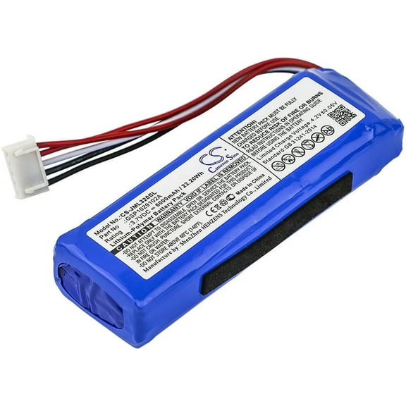 Replacement Battery for JBL Charge 3 2016,Charge 3 2016 Version,PN:GSP1029102A,6000mAh