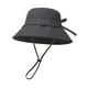 thumbnail image 2 of Sombrero de pescador de ala ancha, de lujo, informal, ligero, para pesca Negro, 2 of 9