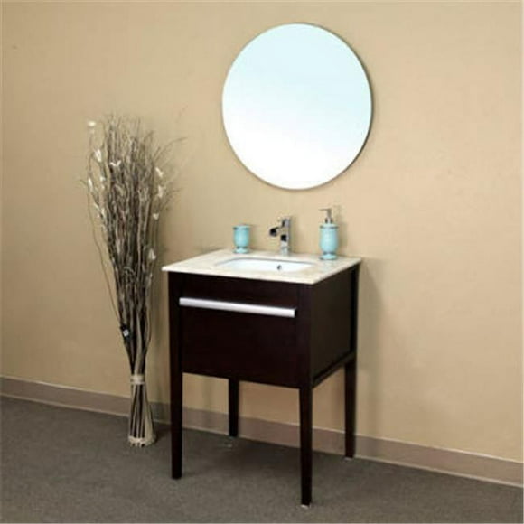 Bellaterra Home 203117-MIRROR 27 2/3 L x 27 2/3 H x 1 P Miroir de Salle de Bain Rond Sans Cadre