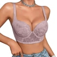 thumbnail image 3 of Asxite Bras for Women Plus Size Lace Back Hook Underwire Push Up Daily Loose and Breathable, 3 of 5