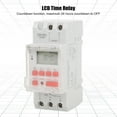 thumbnail image 4 of 12V DC 30A 7-Day Programmable Timer Switch with LCD Display, 16 Daily ON/OFF Settings, 24-Hour Countdown, DIN Rail Mount, CR2450 Battery Backup, Manual Control & LED Indicator for Home Use, 4 of 6