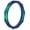Single B: Holographic Green, variant on Women's Stackable Rubber Silicone Ring - Pearl Twist Silicone Ring Size 06