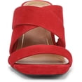 thumbnail image 3 of Vionic Women's Merlot Heeled Sandal Red Suede 9W, 3 of 5